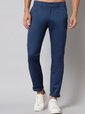 STUDIO NEXX Slim Fit Men Dark Blue Trousers