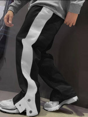 LYN Loose Fit Men Black Trousers