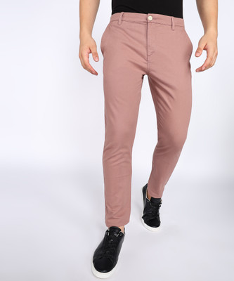 FLYING MACHINE Tapered Men Maroon Trousers