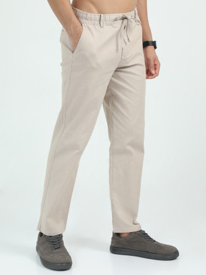 Bellaciao Clothings Co Relaxed Men Cream Trousers