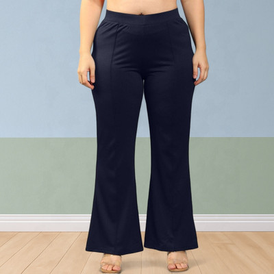 nitafashion Loose Fit Women Dark Blue Trousers