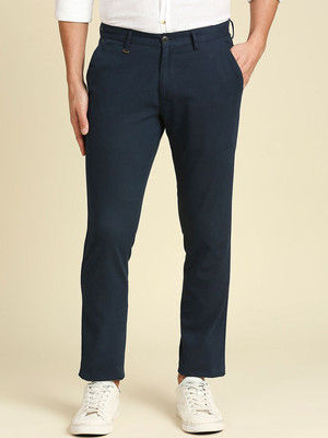 INVICTUS Slim Fit Men Dark Blue Trousers