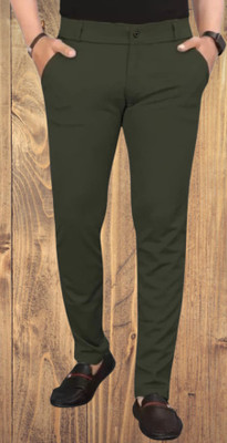 Nk staylish Regular Fit Men Green Trousers