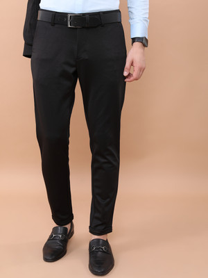 HIGHLANDER Regular Fit Men Black Trousers