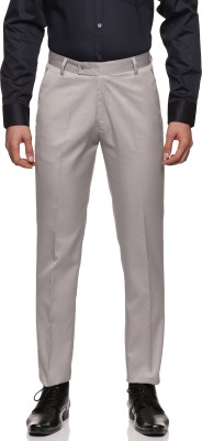 CHARLIE CARLOS Regular Fit Men Grey Trousers