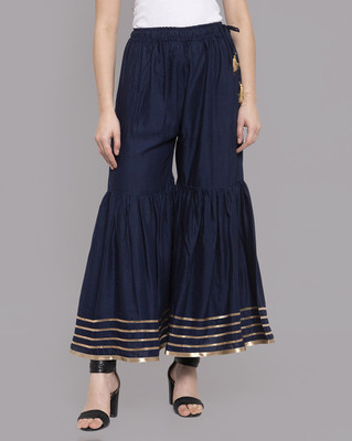 Moda Rapido Regular Fit Women Blue Trousers