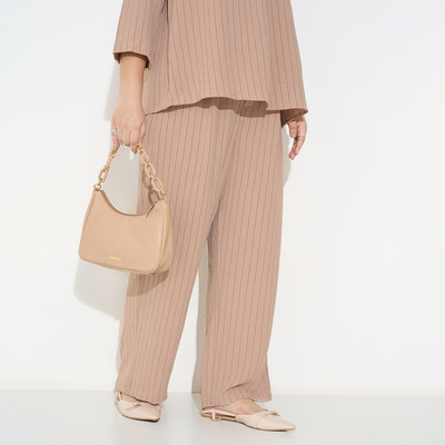 Honey Curvytude by Pantaloons Straight Fit Women Brown Trousers