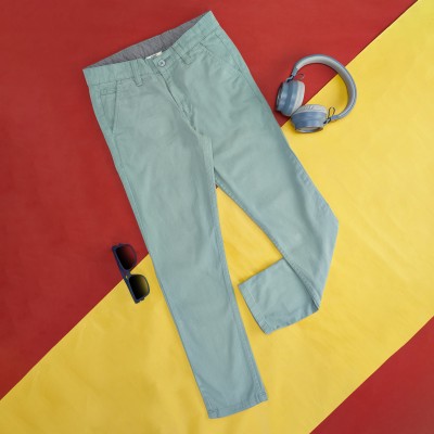 Pantaloons Junior Regular Fit Boys Light Green Trousers