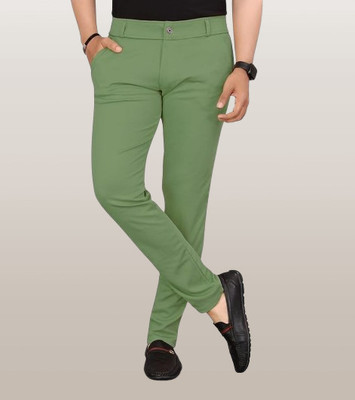 GIRIRAJ CREATION Regular Fit Men Light Green Trousers