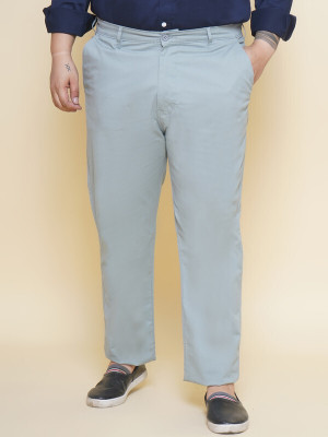 JOHN PRIDE Regular Fit Men Light Green Trousers