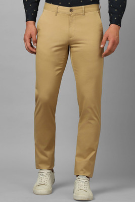 Louis Philippe Sport Tapered Men Khaki Trousers