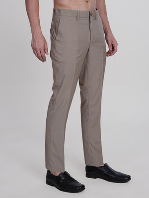 Bliez Regular Fit, Straight Fit Men Khaki Trousers