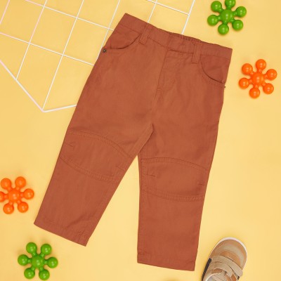 Pantaloons Baby Regular Fit Baby Boys Brown Trousers