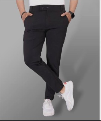 STARSPORTSWEAR Regular Fit Men Black Trousers