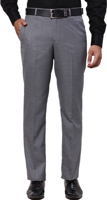PARK AVENUE Regular Fit Men Grey Trousers