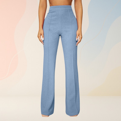 Anitafashion Comfort Fit, Regular Fit Women Light Blue Trousers