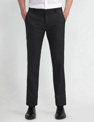 ARROW Tapered Men Black Trousers