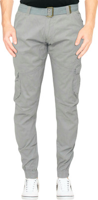 URBAN LEGENDS Regular Fit Men Grey Trousers