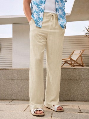 Leriya Fashion Regular Fit Men Beige Trousers