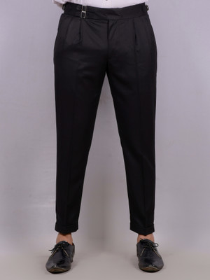 FASHIONEMPIRE Regular Fit Men Black Trousers