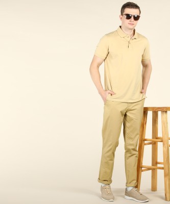 United Colors of Benetton Slim Fit Men Beige Trousers