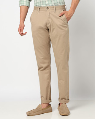 Blue Buddha Relaxed Men Khaki Trousers