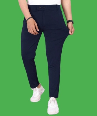 RAOSHAB FAB Regular Fit Men Blue Trousers