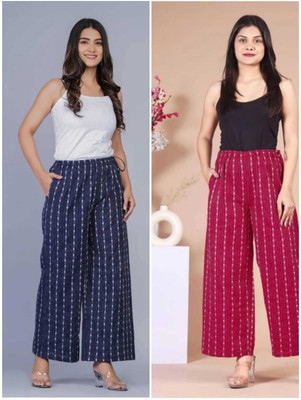 LOOPUP Regular Fit Women Multicolor Trousers