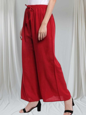 BCD FASHIONS Regular Fit Women Red Trousers