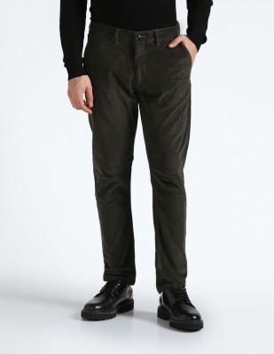 FLYING MACHINE Regular Fit Men Black Trousers