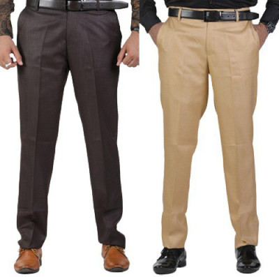 SAM & JACK Relaxed Men Brown, Beige Trousers