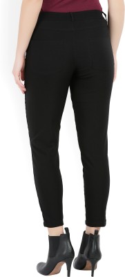 VERO MODA Slim Fit Women Black Trousers