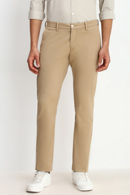 Allen Solly Regular Fit Men Brown Trousers