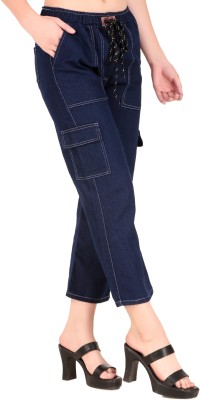 Nayably Comfort Fit, Loose Fit, Regular Fit, Skinny Fit, Slim Fit, Straight Fit Women Dark Blue Trousers