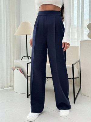 TESSORA Regular Fit Women Blue Trousers