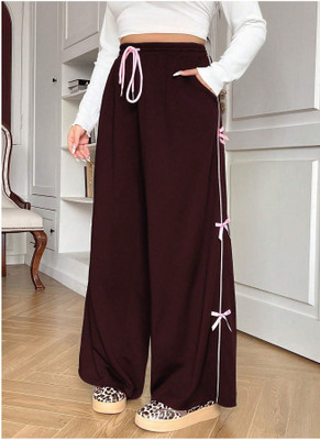 Nios Fashion Relaxed Women Brown Trousers