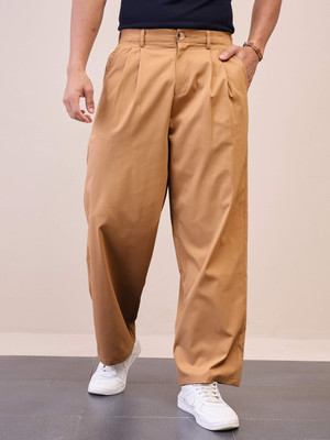 MASCLN SASSAFRAS Relaxed Men Brown Trousers