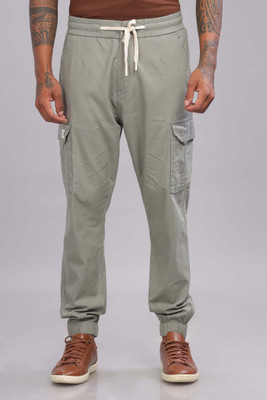 Color Hunt Regular Fit Men Grey Trousers