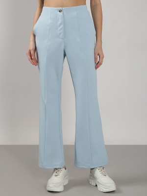 VERO MODA Flared Women Blue Trousers