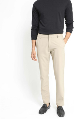 RARE RABBIT Slim Fit Men Beige Trousers