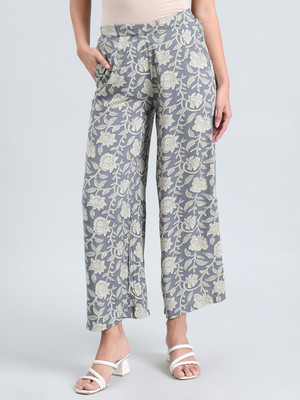 GO COLORS Relaxed Women Blue Trousers