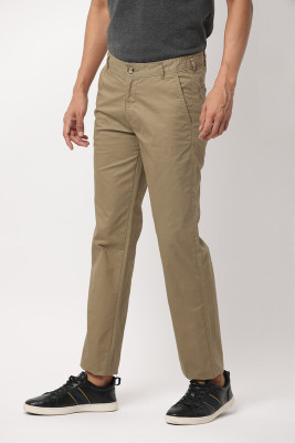 Wearhouse Slim Fit Men Khaki Trousers