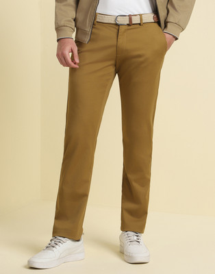 Allen Solly Slim Fit Men Khaki Trousers