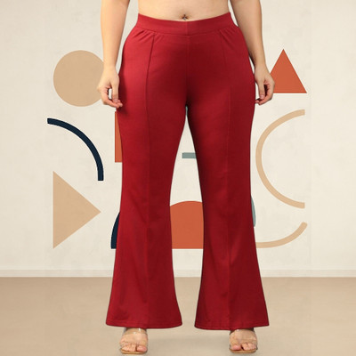 nitafashion Loose Fit Women Red Trousers