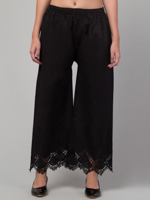 KGFONECLOTH Relaxed Women Black Trousers