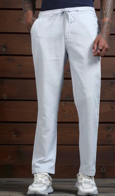 Huygens Relaxed Men White Trousers