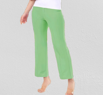 HouseOfCommon Regular Fit Women Light Green Trousers