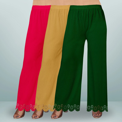 Coolzy Creation Straight Fit Women Multicolor Trousers