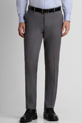 PETER ENGLAND Slim Fit Men Grey Trousers