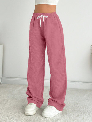 Rajovati Comfort Fit Women Pink Trousers